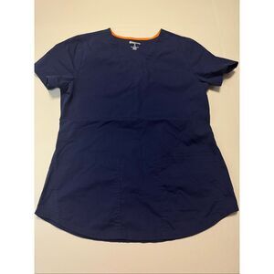 Scrubstar Indigo Short Sleeve Scrub Top Size Small